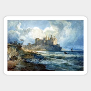 Conway Castle Wales 1798, Joseph Mallord William Turner Sticker